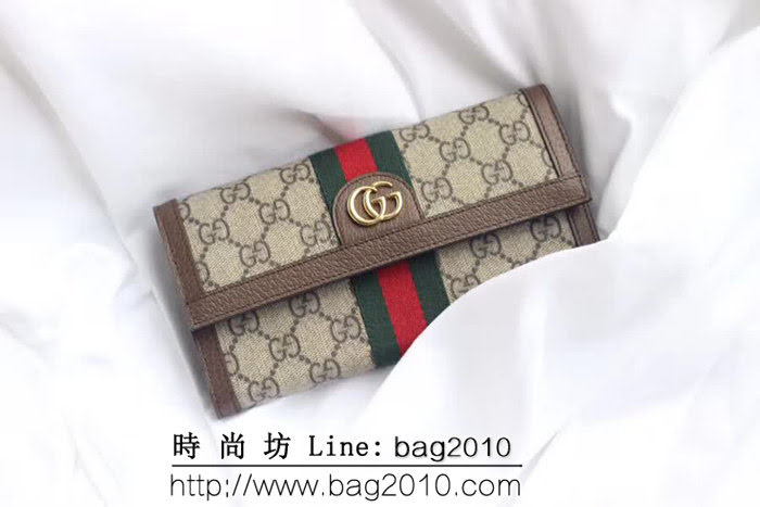 GUCCI古馳 全網獨家供貨 原廠材料 拉鏈長錢包 523154 WTG1818